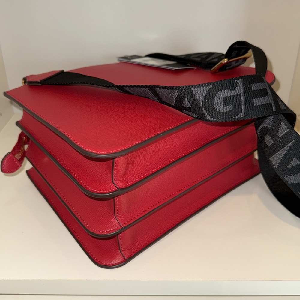 Karl Lagerfeld Paris Leather Satchel - Picture 11 of 13